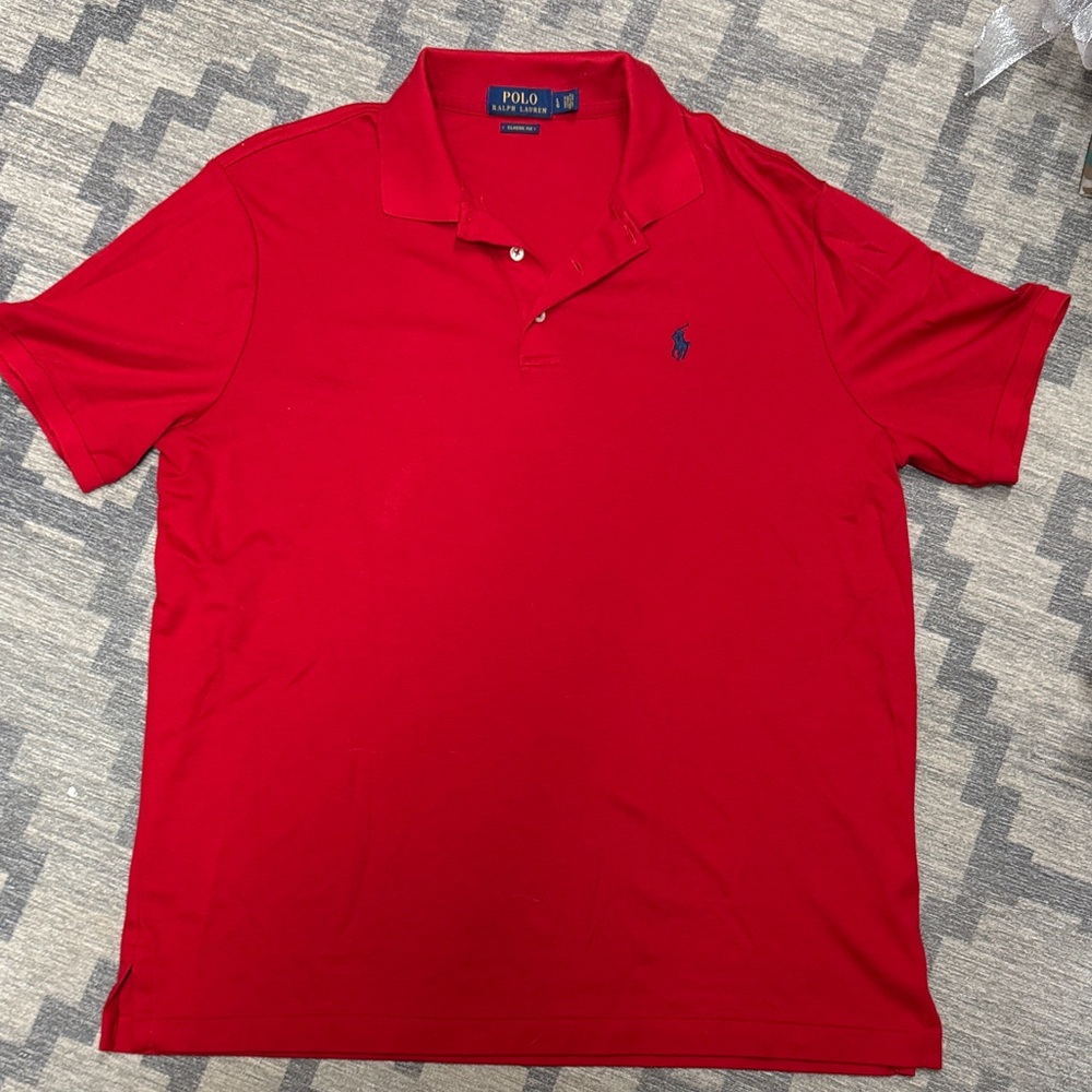 Polo by Ralph Lauren Men's Vibrant Red Polo Shirt